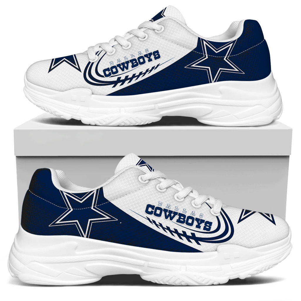 Men's Dallas Cowboys Edition Chunky Sneakers With Line 008